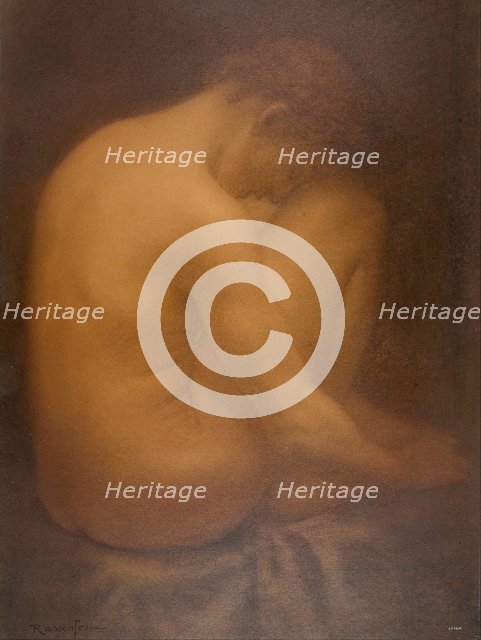 Male Nude Seated. Artist: Rassenfosse, Armand (1862-1934)