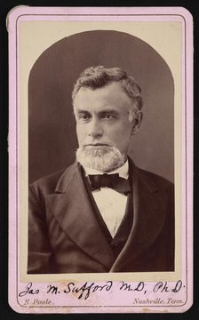 Portrait of James Merrill Safford (1822-1907), 1870s. Creator: Rodney Poole.