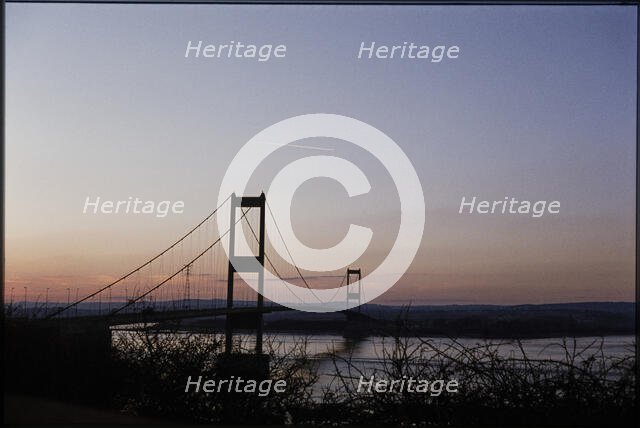 Severn Bridge, M48, Aust, South Gloucestershire, 1978. Creator: Dorothy Chapman.