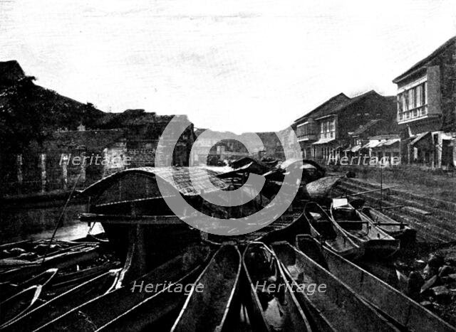 The Spanish-American War: scenes at Manila - Outer Moat, 1898. Creator: Unknown.