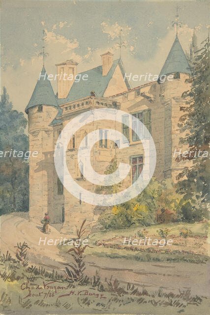 Château de Vouzan, 1888. Creator: Henry Victor Burgy.