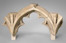 Tracery Arcade from the Great South Window of Canterbury Cathedral, British, ca. 1426-1435. Creator: Unknown.