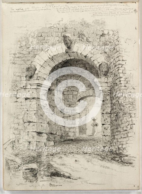 The Porta all'Arco, c1831. Creator: Thomas Cole.