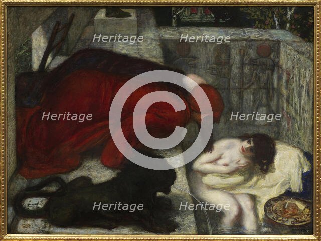 Susanna in the bath, 1896. Creator: Stuck, Franz, Ritter von (1863-1928).