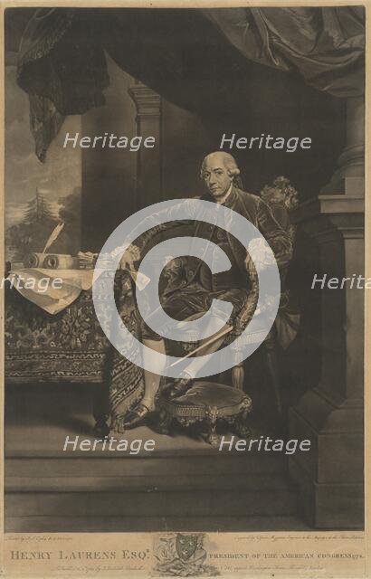 Henry Laurens, 1782. Creator: Valentine Green.