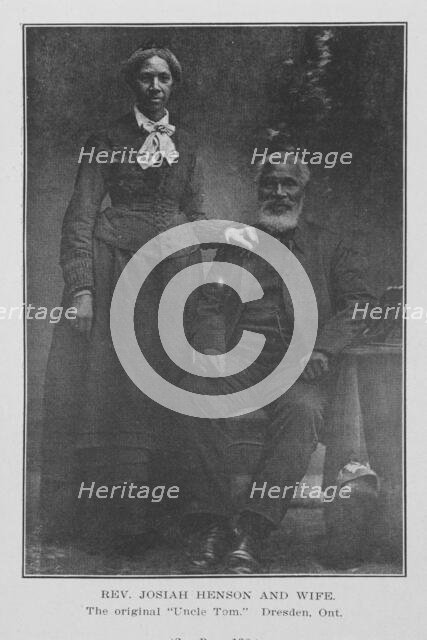 Rev. Josiah Henson and wife; The original "Uncle Tom", Dresden, Ont., 1907. Creator: Unknown.