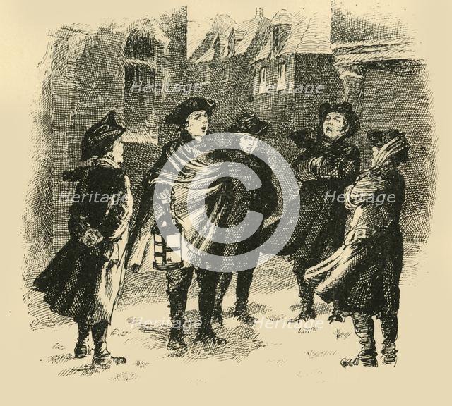 'During the winter months the scholars were sent out to sing in the streets', (1907). Creator: Unknown.