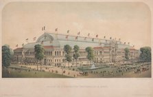 Palais de l'exposition universelle à Paris (Le palais de l'Industrie à Paris). Creator: Petit, Victor (1817-1871).