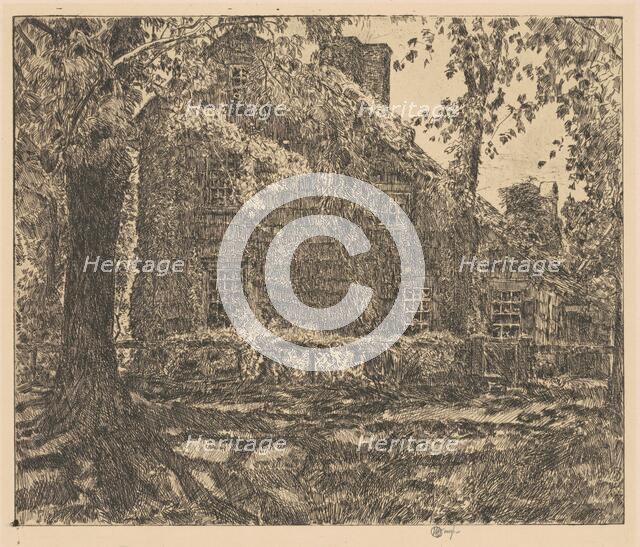 The "Home Sweet Home" Cottage, Easthampton, 1921. Creator: Frederick Childe Hassam.