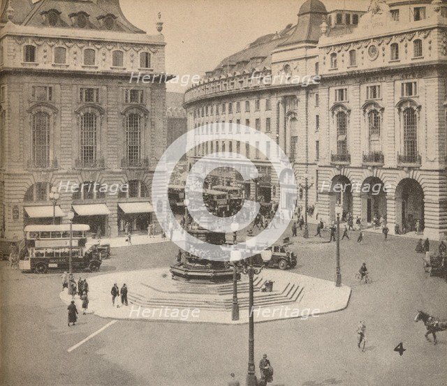Piccadilly Circus 1931, (1935). Artist: Unknown.