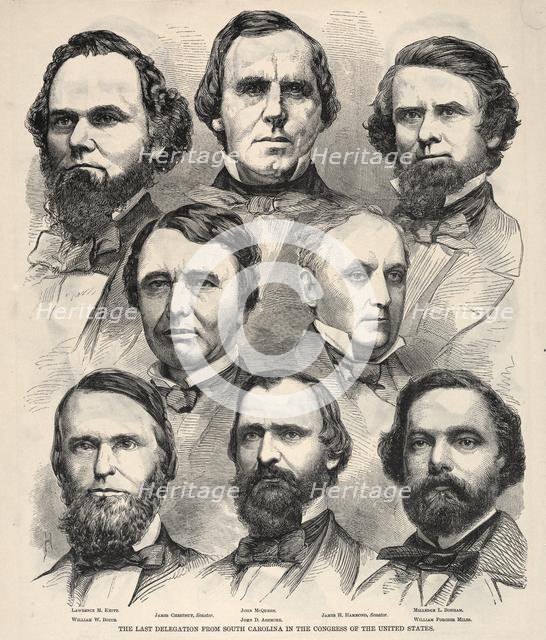 The Last Delegation from South Carolina in the Congress of the United States. Creator: Winslow Homer (American, 1836-1910).