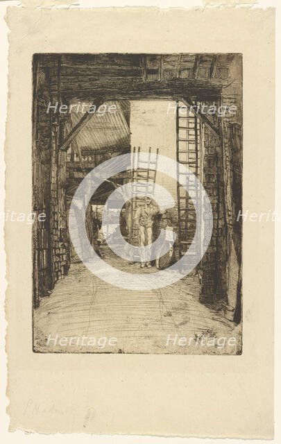 The Lime-Burner, 1859. Creator: James Abbott McNeill Whistler.