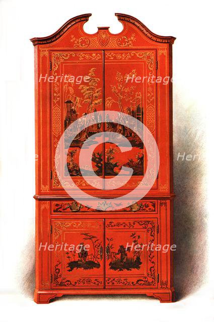 Red Lacquer Cabinet, 1907 (1908). Creator: Shirley Slocombe.