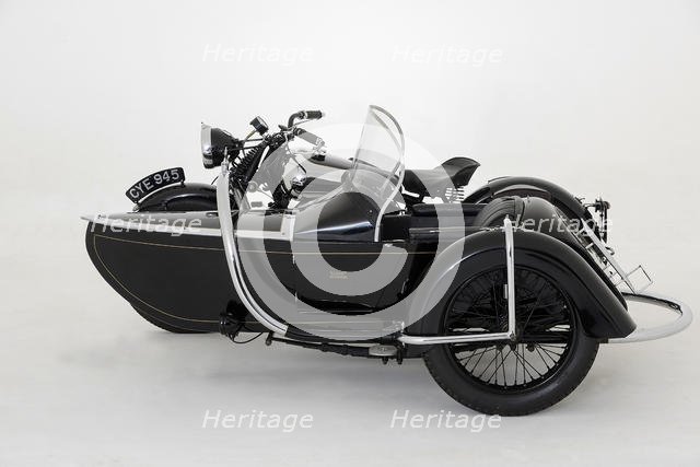1936 Brough Superior 11-50 Special Combination. Creator: Unknown.