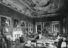 The drawing-room, Montagu House, 1908.Artist: J Russell & Sons
