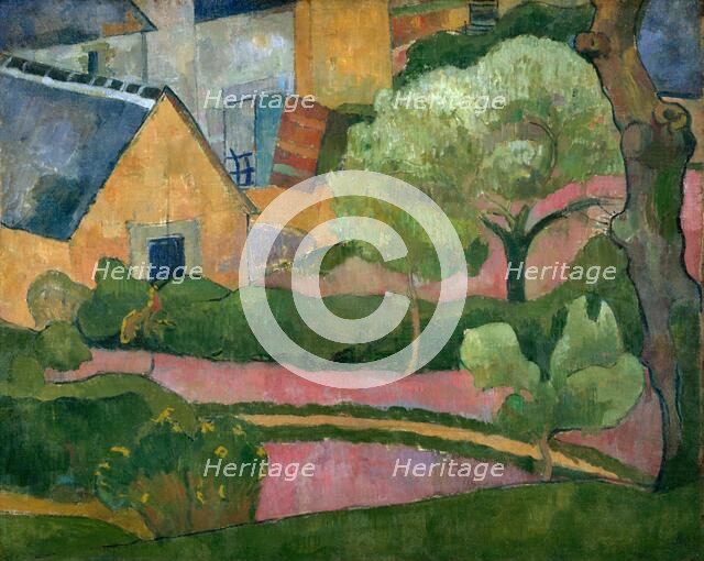 Farmyard at Le Pouldu, about 1892. Creator: Jan Verkade.