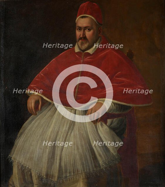 Portrait of Pope Paul V (1552-1621) Copy after Caravaggio, after 1605. Creator: Leoni; Lodovico (1531-1606).
