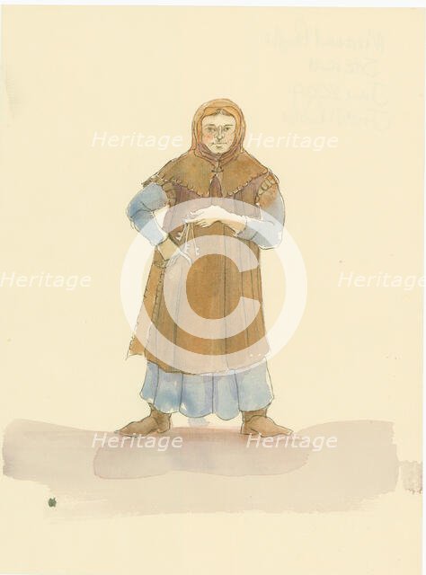 A medieval steward, who was responsible for running the household and estate of a lord, 2004. Creator: Judith Dobie.