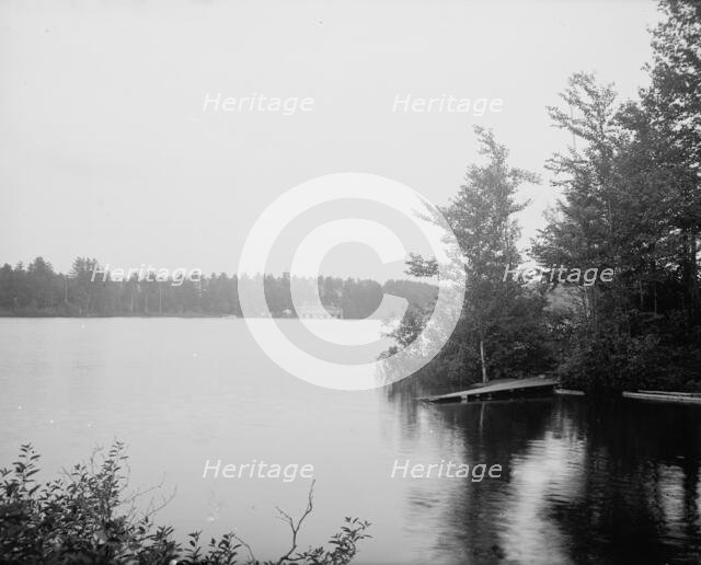 Loon Lake and Chase's Hotel, Adirondack Mts., N.Y., between 1900 and 1910. Creator: Unknown.