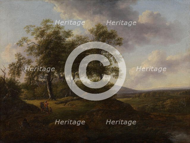 Rural Scene with Figures, c1800. Creator: Johanna Marianne Freystein.