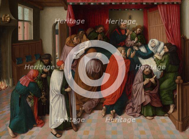 The Death of the Virgin, c.1500. Creator: Master of the Amsterdam Death of the Virgin.