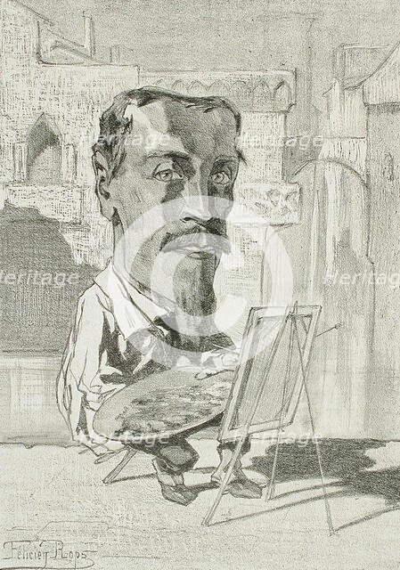 Jean-Batiste Van Moër, 1857. Creator: Félicien Rops.