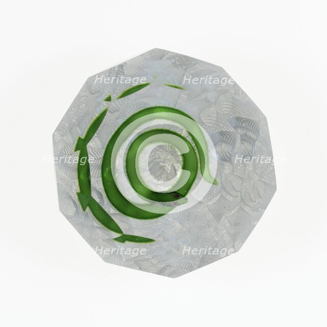 Paperweight, France, c. 1848-55. Creator: Saint-Louis Glassworks.