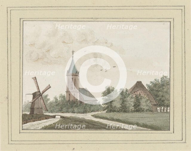View of the village of Hoogwoud, c. 1752. Creator: Anon.