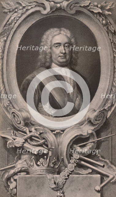 Sir Robert Walpole, English statesman and Prime Minister, c1746 (1894). Artist: Jacobus Houbraken.
