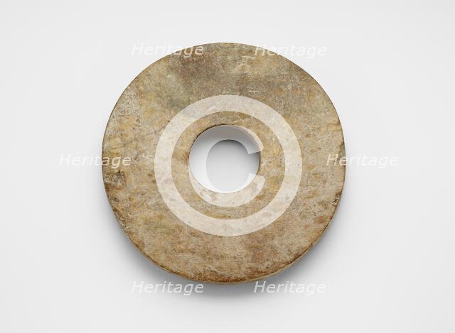 Disk (bi ?), Late Neolithic period, ca. 3300-2250 BCE. Creator: Unknown;Unknown.
