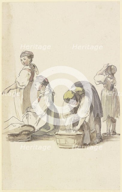 Four farmwomen, c1771-1772. Creator: Georg Melchior Kraus.