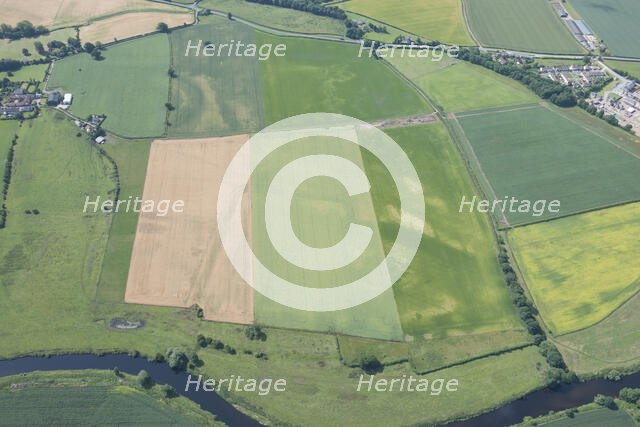 Roman fort and Neolithic henge monument west of Newton Kyme, North Yorkshire, 2015. Creator: Historic England.