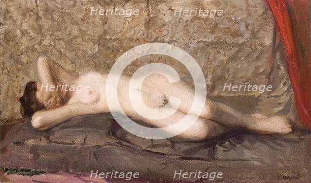 Nude Woman Lying, c1908 . Creator: Leon Wyczolkowski.