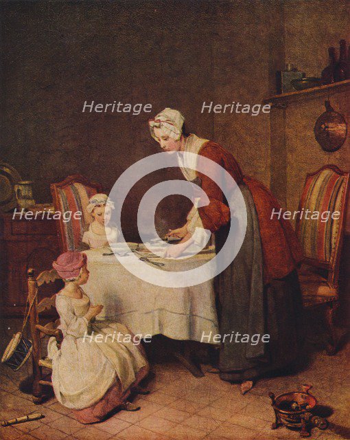 'Grace' or 'Le Bénédicité' (French title), c1740.  Artist: Jean-Simeon Chardin.