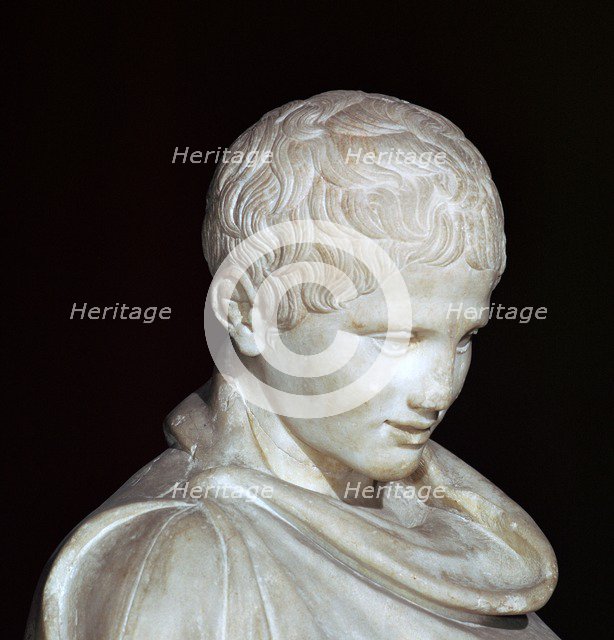Hellenistic marble statue of a young athlete from Aydin, 1st century BC. Artist: Unknown