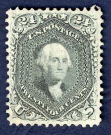 24c Washington single, 1862. Creator: National Bank Note Company.