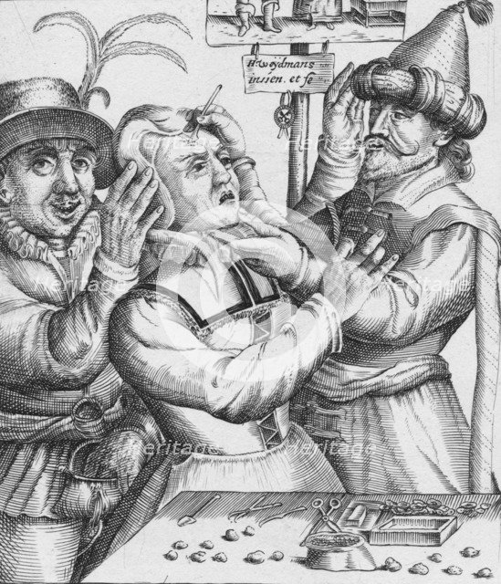 'Loopt Loopt Met Groot Verblyden,, Hier Salmen twyf van Lije Snyden', 17th century. Artist: HW Weydman.