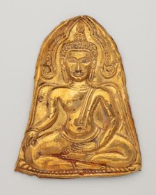 Votive Plaque with Buddha Triumphing over Mara (Maravijaya), 19th century. Creator: Unknown.
