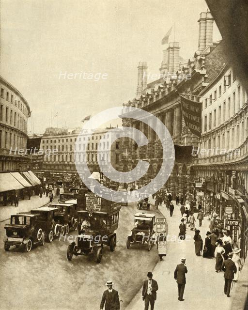 Regent Street, London, 1912, (1935). Creator: Unknown.