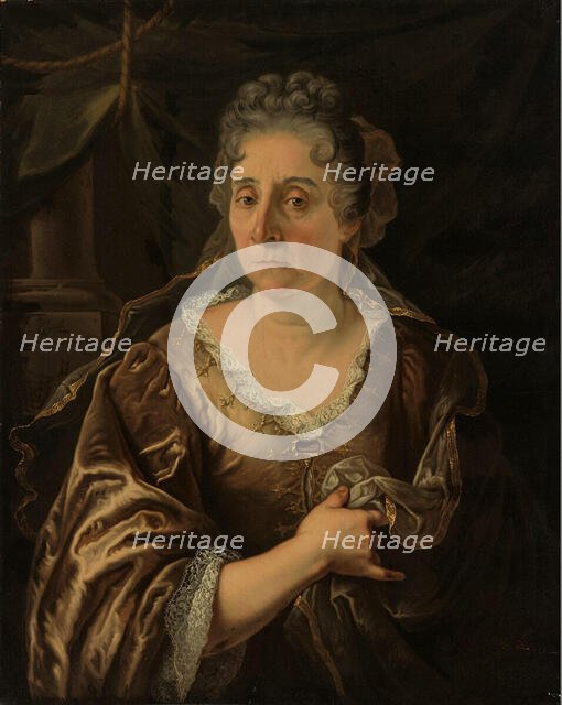 Portrait of the painter Rachel Ruysch (1664-1750), 1710-1720. Creator: Pool, Juriaen, the Younger (1666-1745).