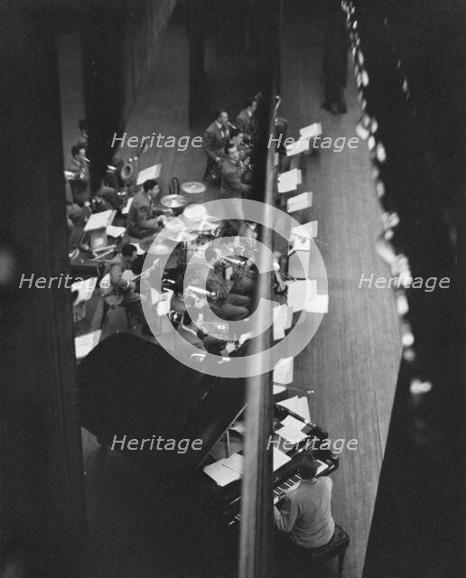 Portrait of Stan Kenton, Laurindo Almeida, and Shelly Manne, 1947 or 1948. Creator: William Paul Gottlieb.