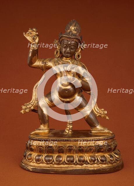 The Bodhisattva Vajrapani (image 1 of 2), 13th century. Creator: Unknown.