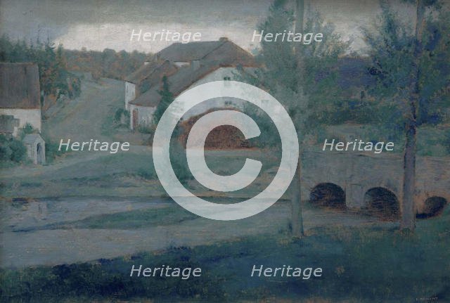 The Entrance to the Village, 1885. Creator: Khnopff, Fernand (1858-1921).