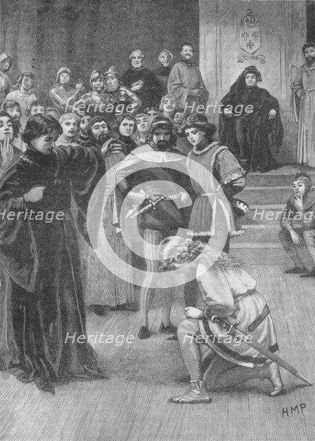 Joan of Arc before Charles VII of France, c1429 (1905). Artist: HMP.