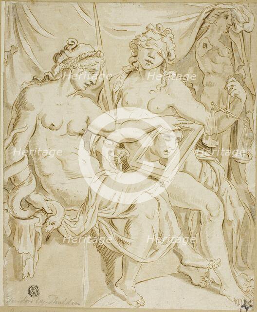 Prudence and Justice, n.d. Creator: Unknown.