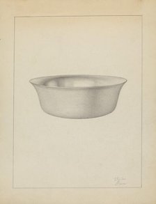 Silver Dish, c. 1936. Creator: Clayton Braun.