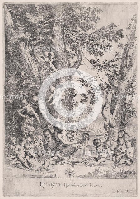 The Garden of Charity, ca.1631-37. Creator: Pietro Testa.