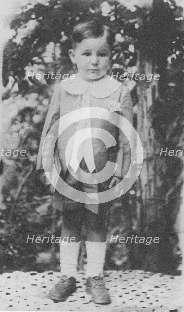 Fidel Castro, aged three, in his family home in Biran, 1929. Creator: Anonymous.