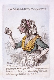 'Billingsgate eloquence', 1795.  Artist: James Gillray