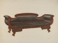 Sofa, c. 1940. Creator: Harry Eisman.